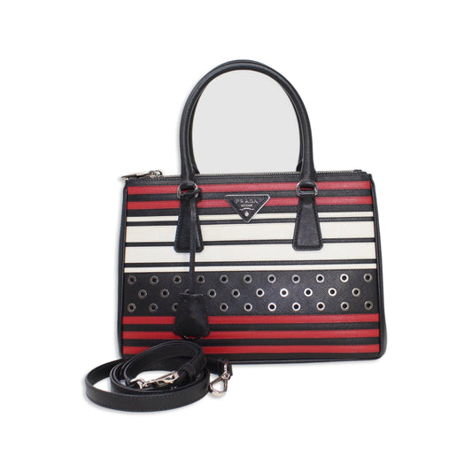 Black/white/ Red Prada Saffiano
