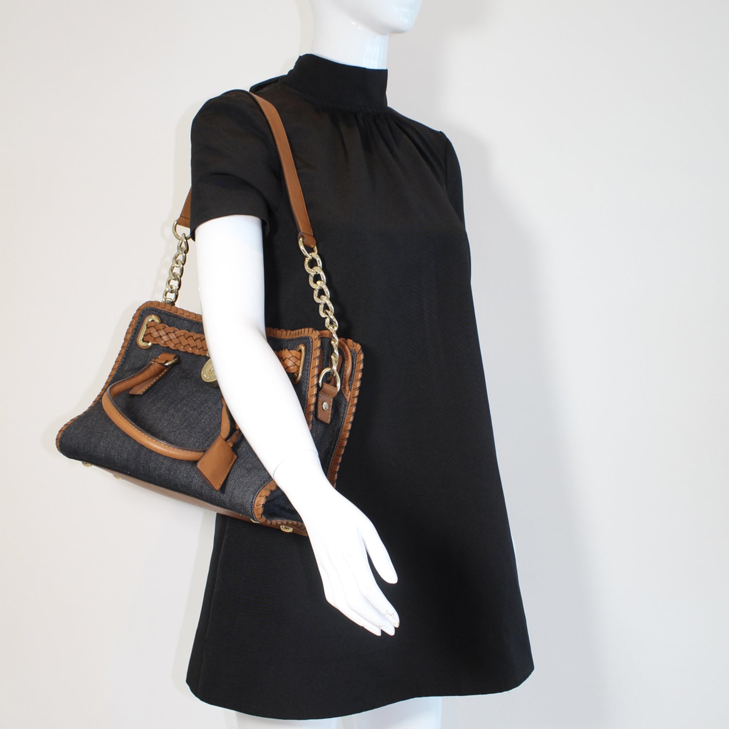 Michael kors denim chain Shoulder Bag Crossbody - Women's handbags
