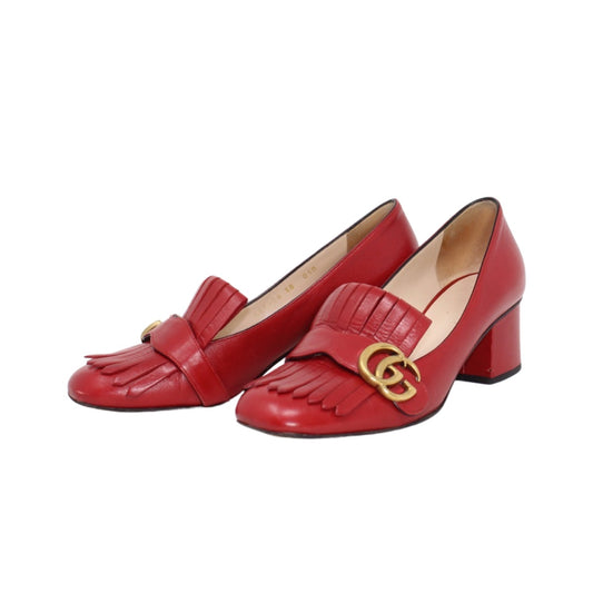 Marmont Leather Heels Gucci Red  Talla 38