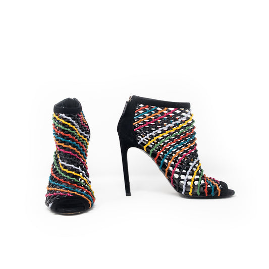 Gucci Multicolor Cutout Sandals - T. 37.5