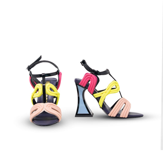 Kat Maconie Sissy Printed T Strap Sandals  - T. 36