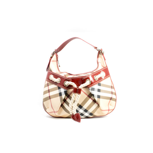 Burberry Check String Bag