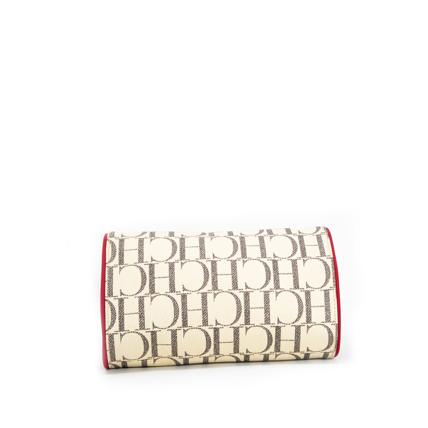 Carolina Herrera Monogram Coated Canvas Clutch