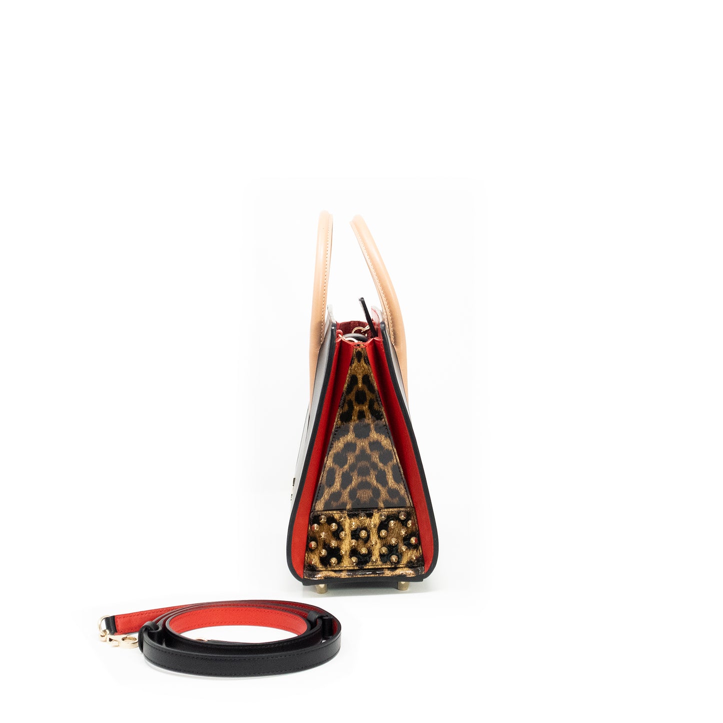 Christian Louboutin Paloma Spike Leopard Print Bag