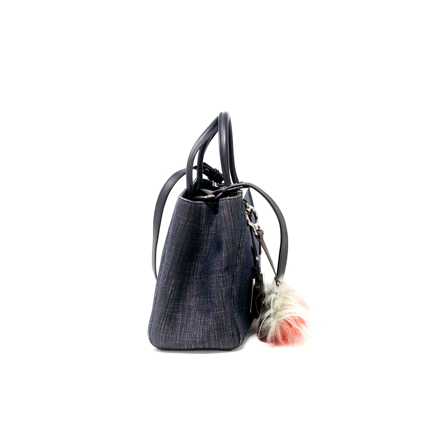 Fendi Blue Denim Petite Sac 2jours