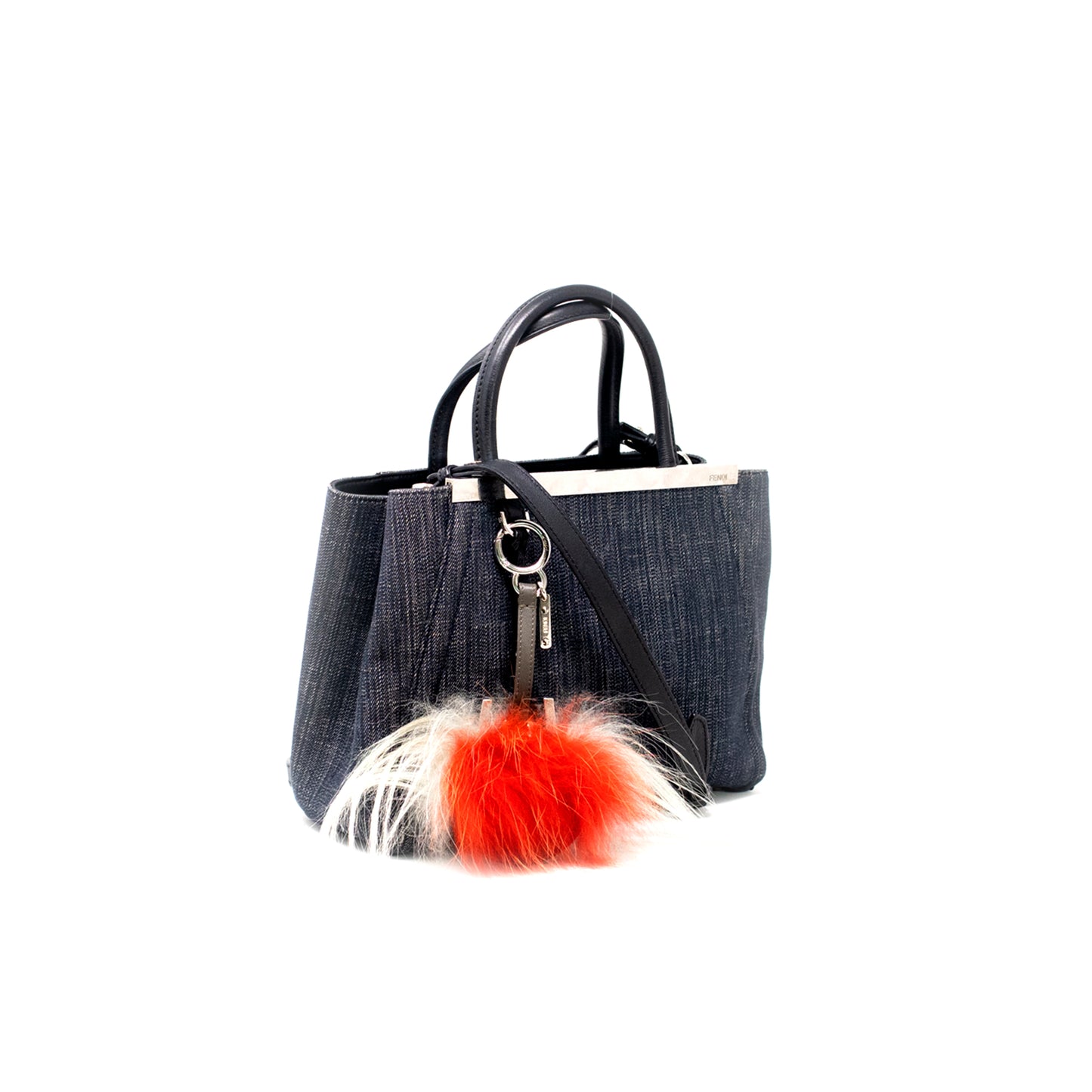 Fendi Blue Denim Petite Sac 2jours