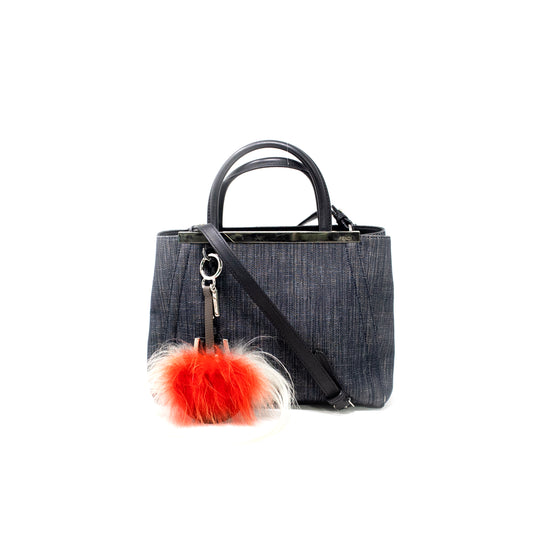 Fendi Blue Denim Petite Sac 2jours