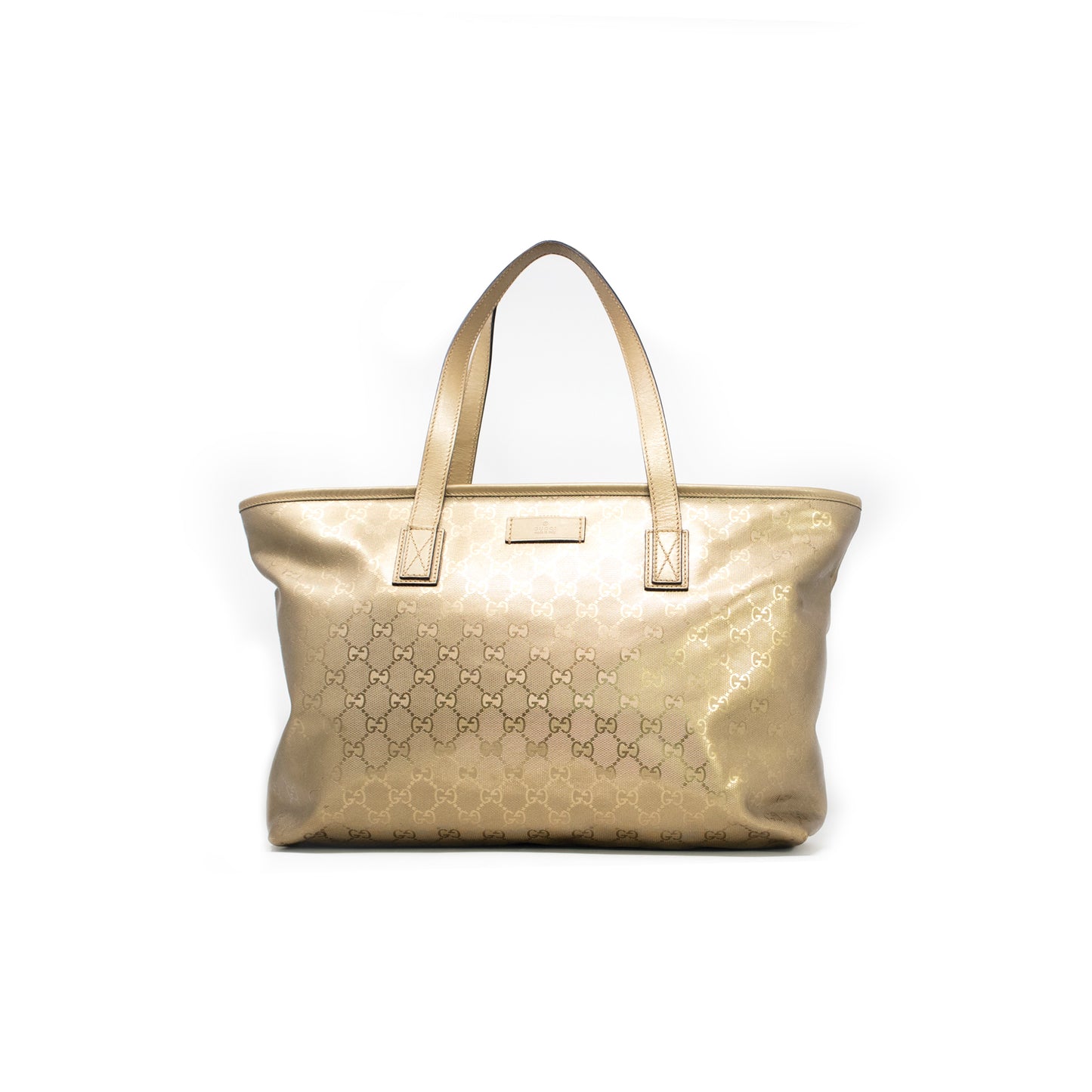 Gucci Gold Gg Tote Bag