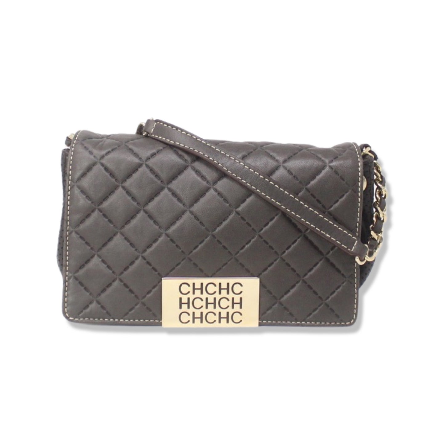 Carolina Herrera Quilted Leather Handbag