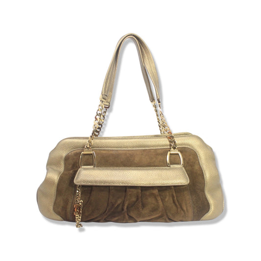 Cartier Ladonya Chain Gold Leather  Tote