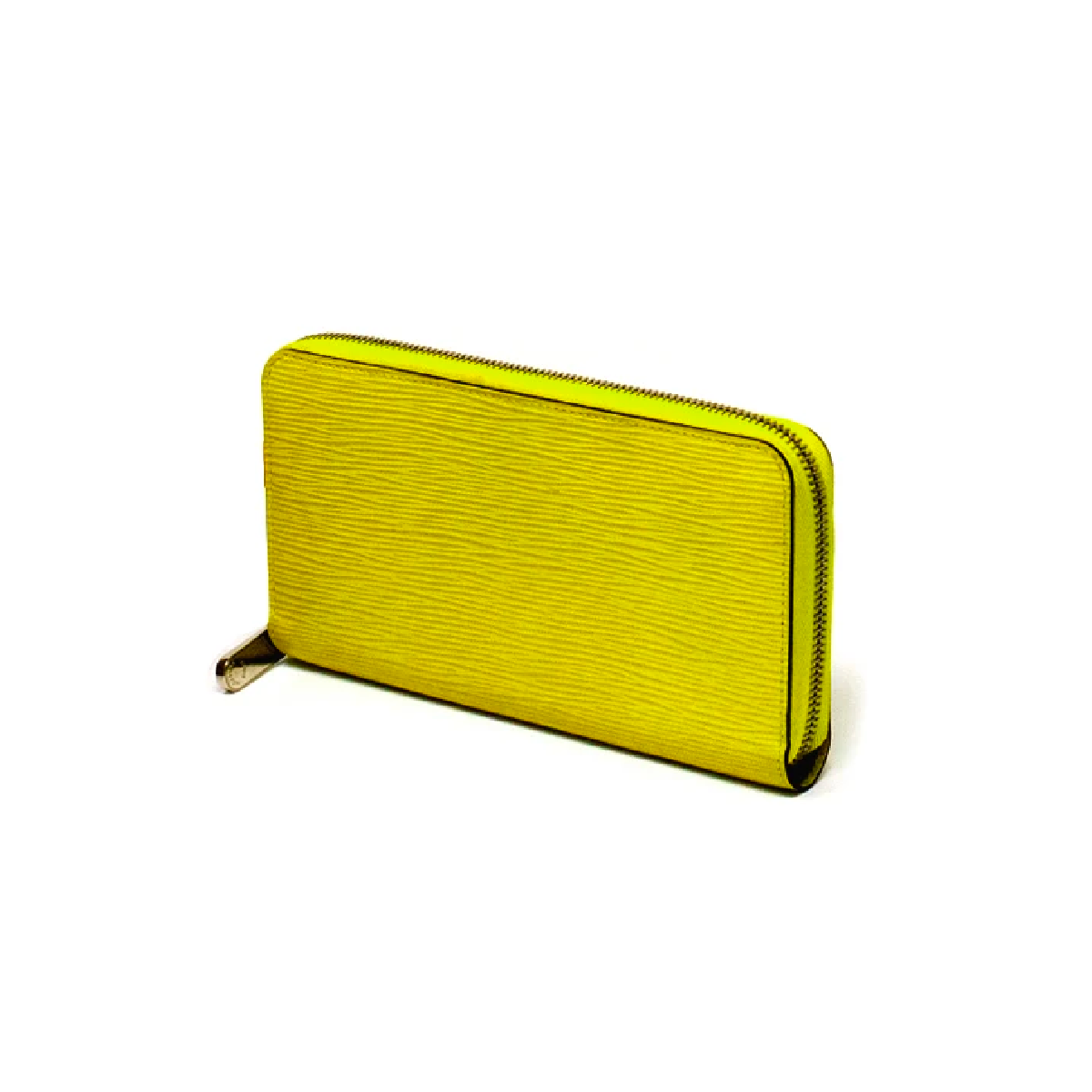 Louis Vuitton Yellow EPI Leather Zippy Wallet