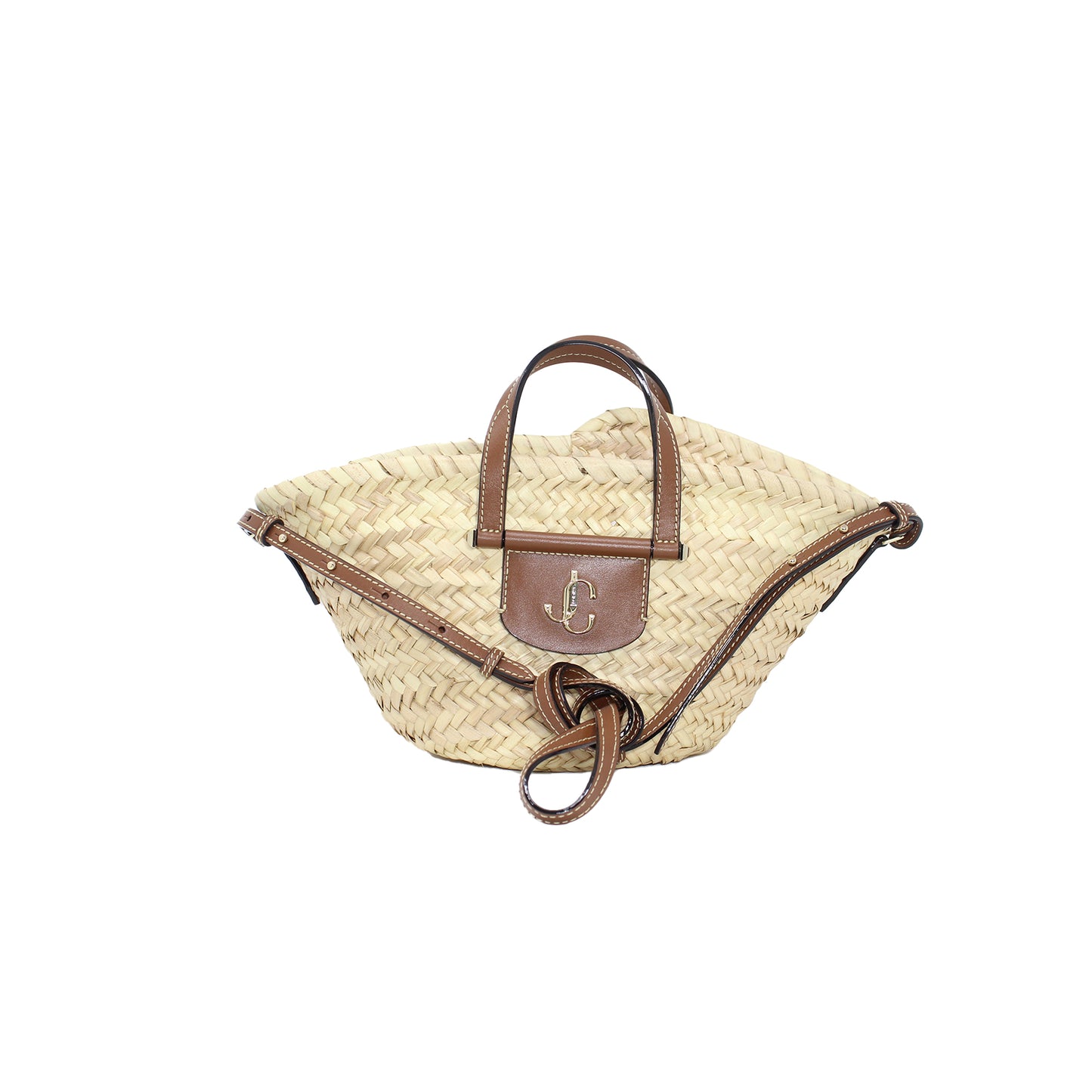 Jimmy Choo Macy Inter-Woven Tot Bag
Height 7"
Width 14.25"