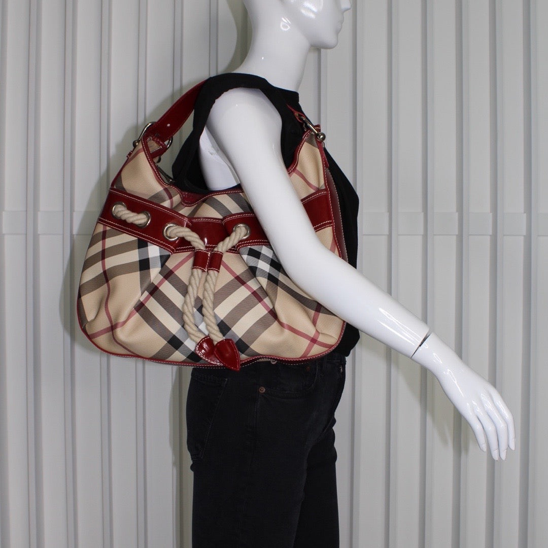 Burberry Check String Bag