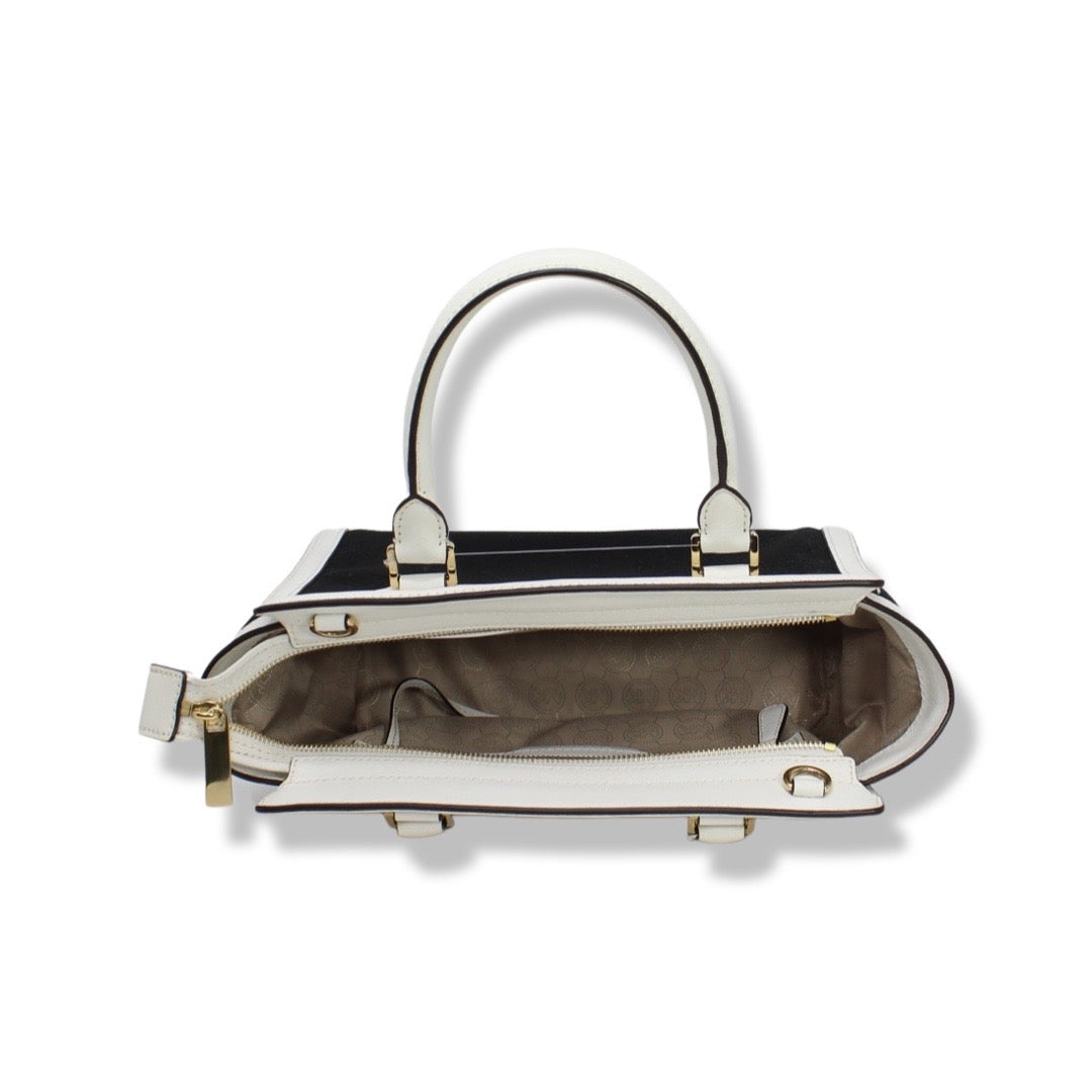 Michael Kors Satchel Bag Black And White