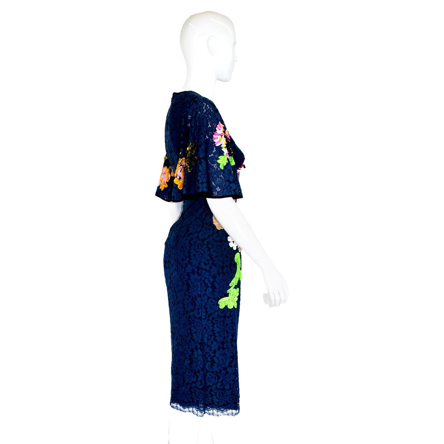 Romance Was Born - Embroidered Dress - Size S