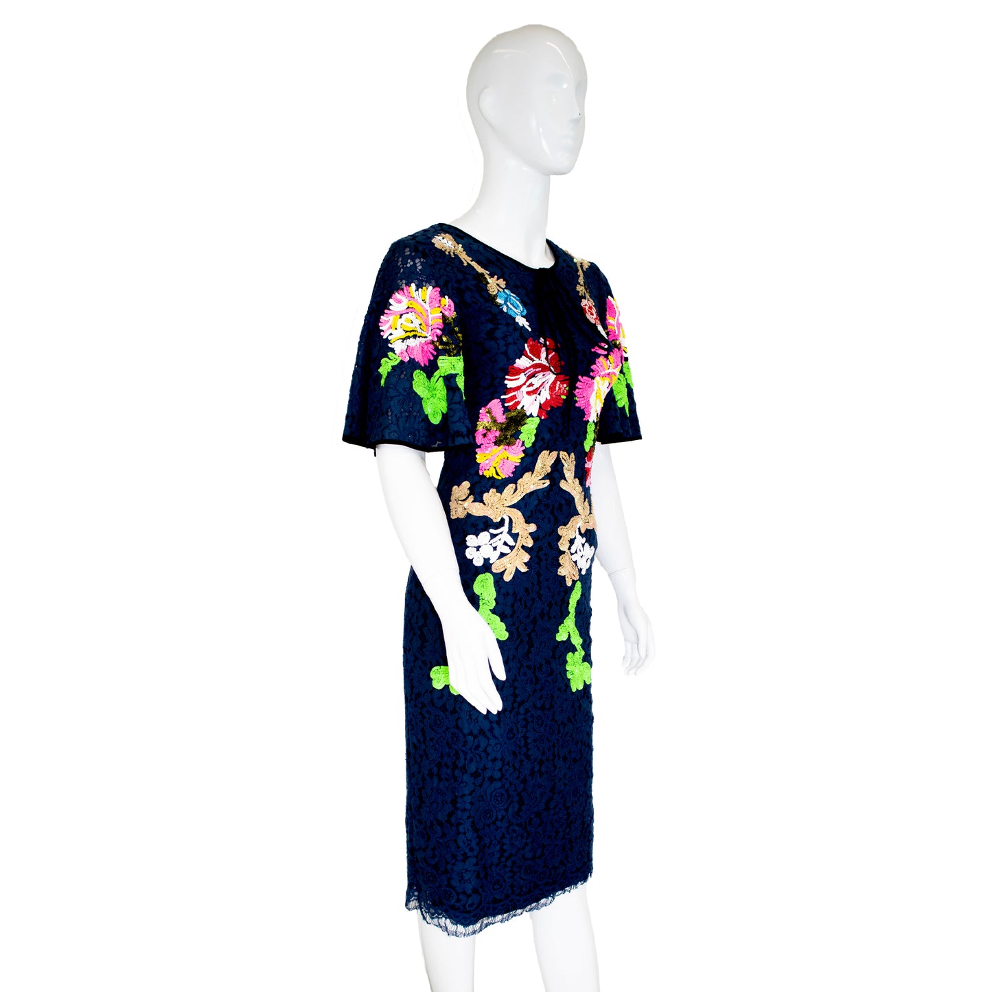 Romance Was Born - Embroidered Dress - Size S
